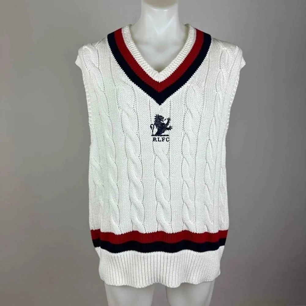 NWT Ralph Lauren Cable Knit Cricket Vest Size XL - Picture 9 of 16